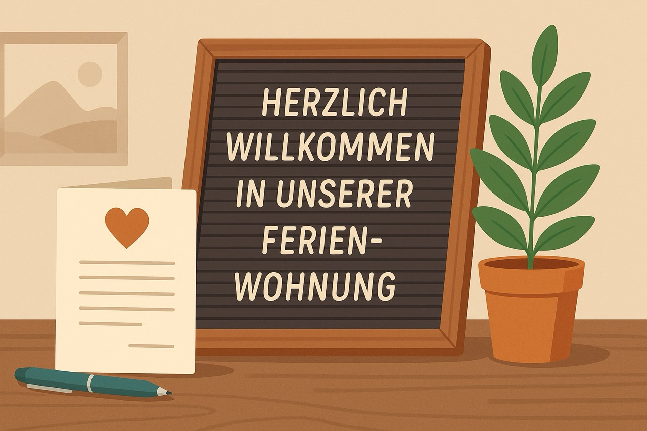 Begrüßungstext für Ferienwohnung