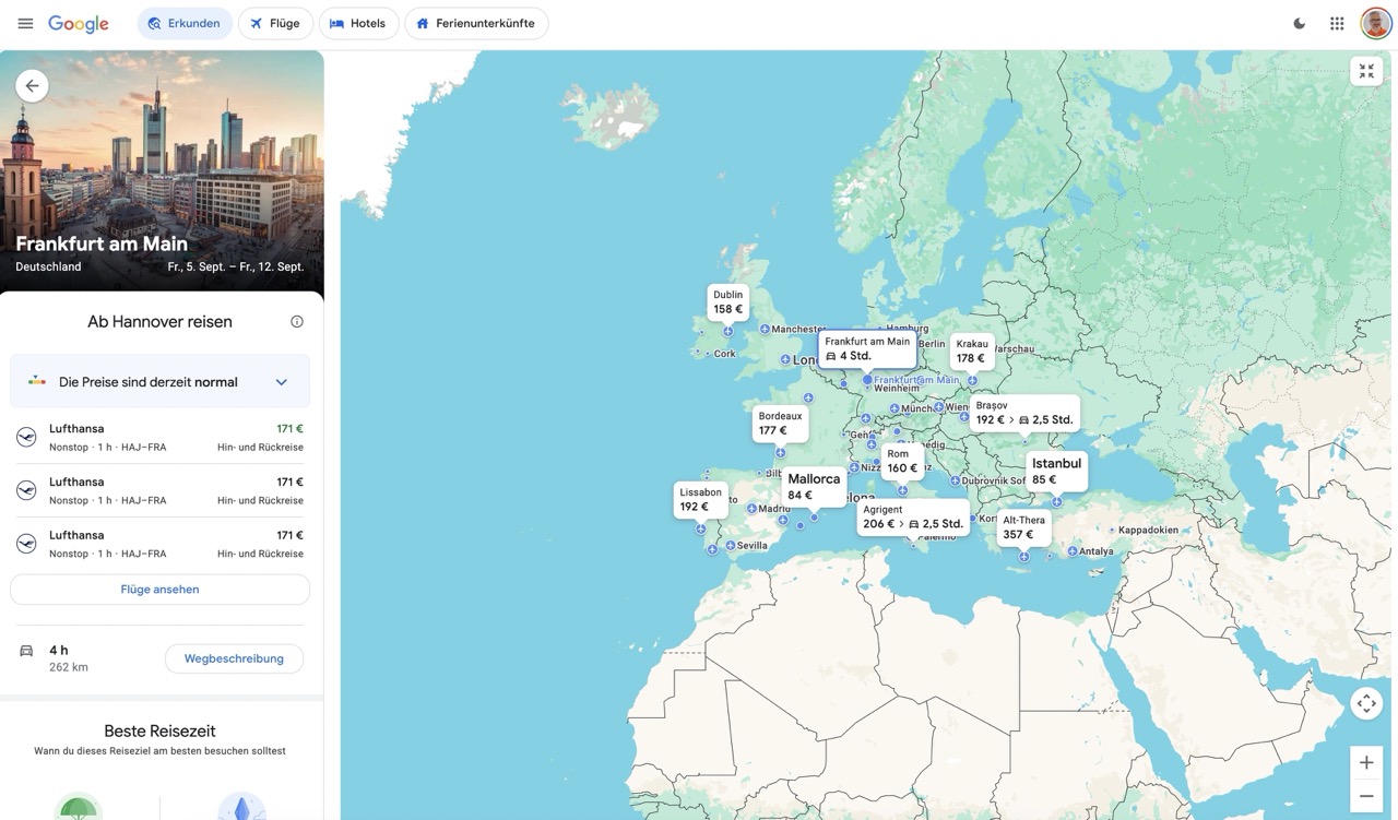 Google-Reisen