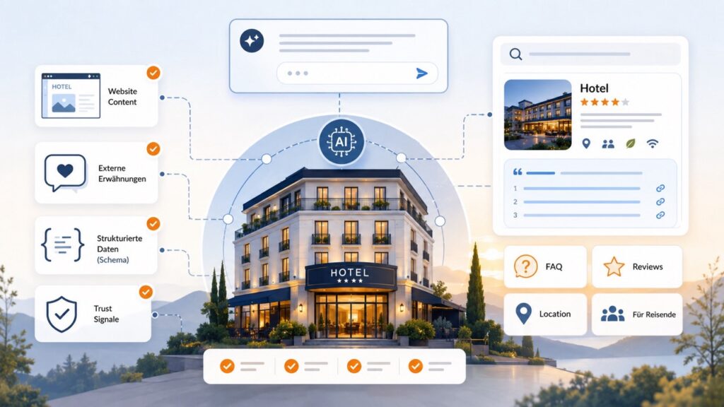 Wie erscheinen Hotels in Google KI & ChatGPT-Antworten?